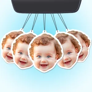 10-1000 Pcs Custom Air Fresheners with Picture - Personalized Photo or Logo Air Freshener, Customized Gifts for Branding Business Events Promotions (A2-Irregular Shape)