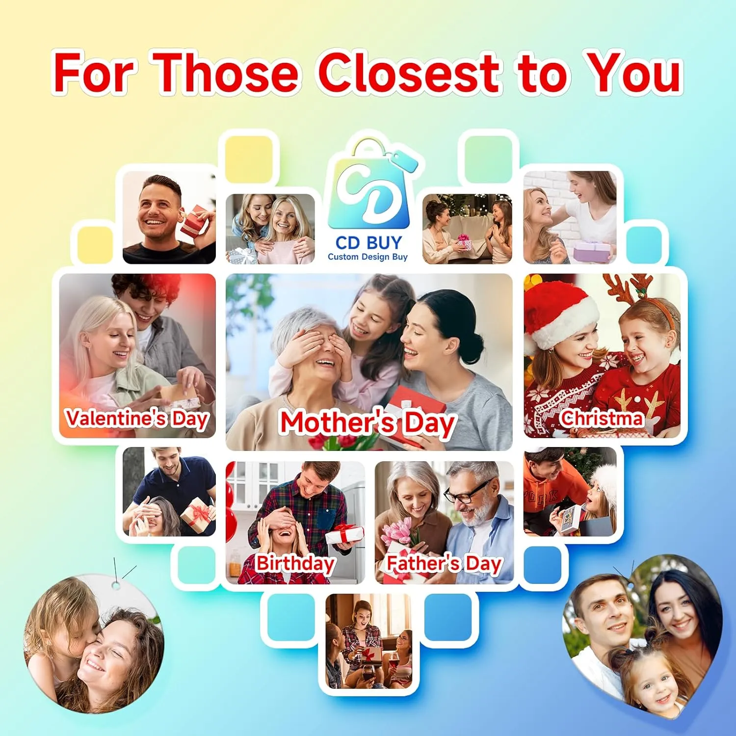 10-1000 Pcs Custom Air Fresheners with Picture - Personalized Photo or Logo Air Freshener, Customized Gifts for Branding Business Events Promotions (A2-Irregular Shape)