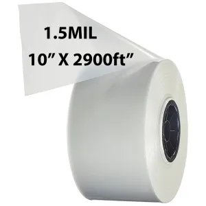 10 inch x 2900ft Poly Tubing Roll 1.5 Mil LDPE Low Density
