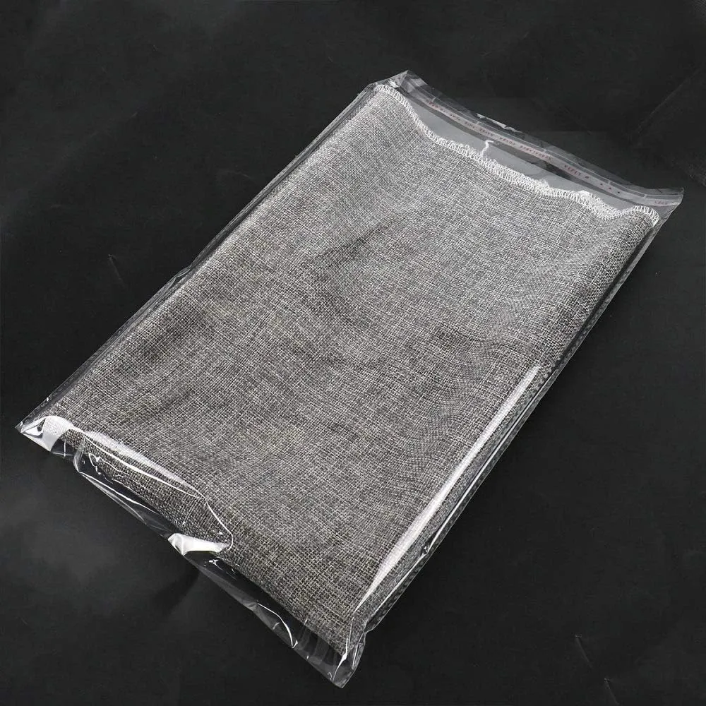 100 Pcs 11" x 14" Self Seal Clear Cellophane Bags Resealable Plastic Apparel Bag Perfect for Packaging Clothing, T-Shirt, Brochure, Prints, Handicraft Gift Bags