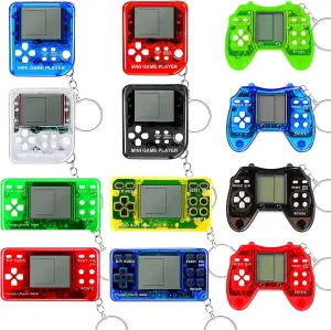 12 PCS Video Game Party Favors, Video Game Keychain Birthday Gaming Party Supplies Goodie Bag Stuffers Gift Idea for Kids