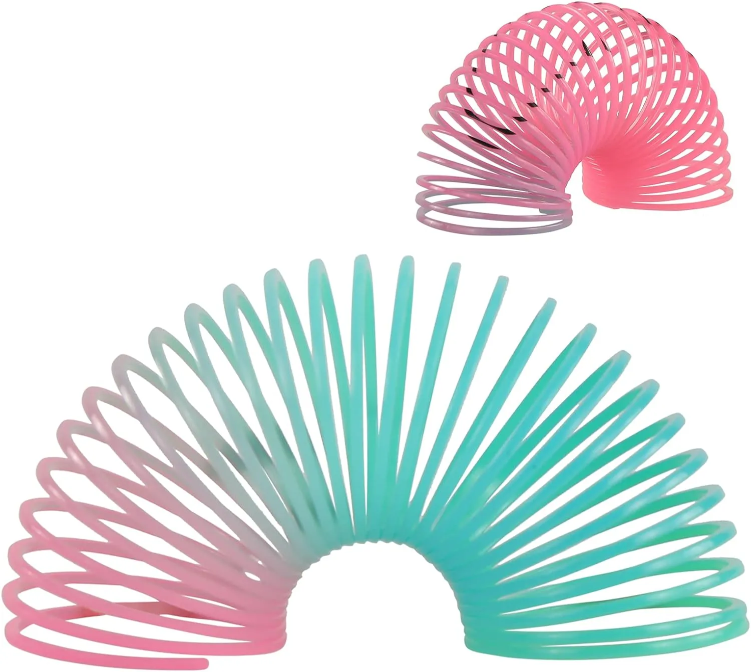 120 Pack Spring Rainbow Magic Fidget Stress Coil Mini Springs Bulk Toys for Party Favor Carnival Prize Birthday Goodie Bag Stuffers for Kids Boys Girls… (120)