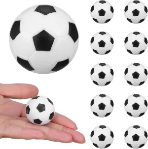 12Pcs Mini Soccer Balls for Table Foosball Desk Foosball Replacements Compact Table Game Supplies for Parties Sports Events and Fun Gatherings