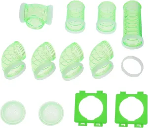 1Set DIY Hamster Tube Connection Plates Tunnel Accessories for Hamster Cage Expandable Adventure Pipe Kit Durable Design for Fun Pet Activities