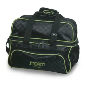 2 Ball Tote Deluxe Checkered Black/Lime