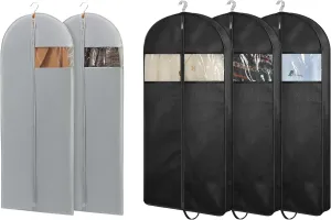 2 Pack 65'' Dress Bags   3 Pack 43'' Black Suit Bags