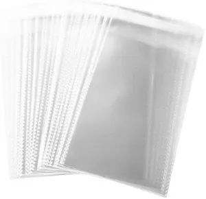 200 pcs 5" x 7" Clear 2 MIL Thick Self Sealing OPP Plastic Bags
