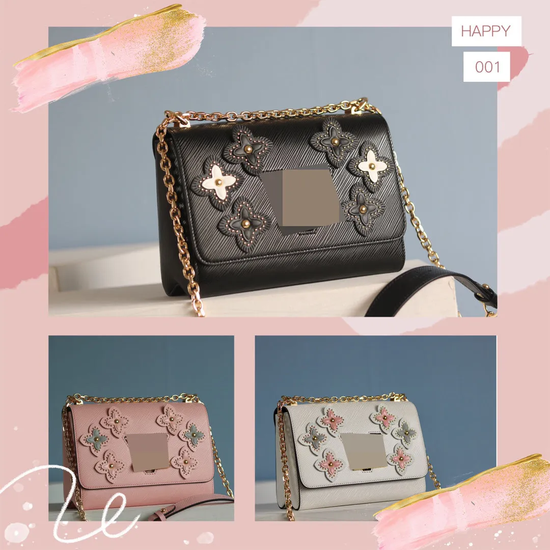 23*18*8cm flowers shoulder bag crossbody bags fashion women  2024 high quality