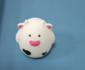 24 Sets Cow Bath Toy Shower Bathtub Toy,Squeak Floating Cow for Kid,Employee Appreciation Gift Including Rubber Cows, Thank The Staff Gift Card,Organza Bag,Cow Party Favors Decor
