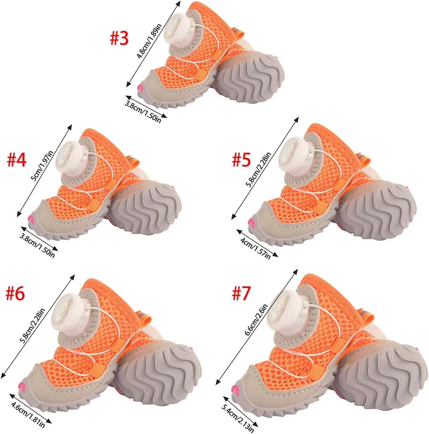 2pack Small Dog Shoes with Soft Soles Comfortable Protective Dog Footwear for Small Media Large Pet