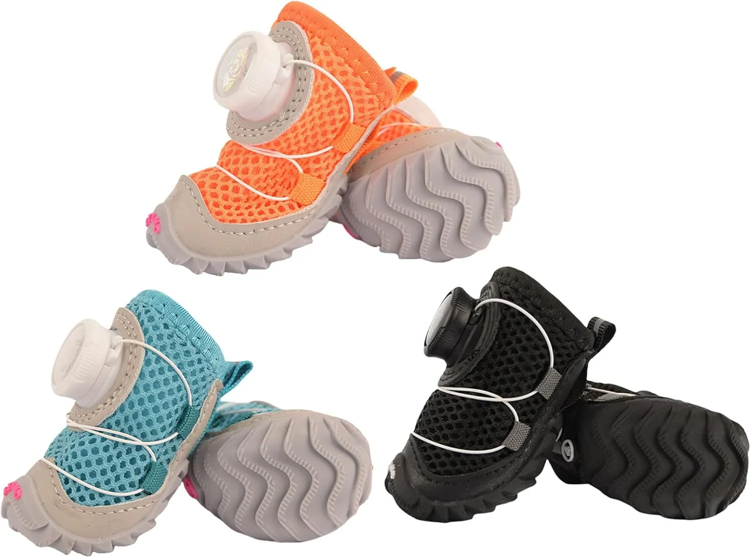 2pack Small Dog Shoes with Soft Soles Comfortable Protective Dog Footwear for Small Media Large Pet