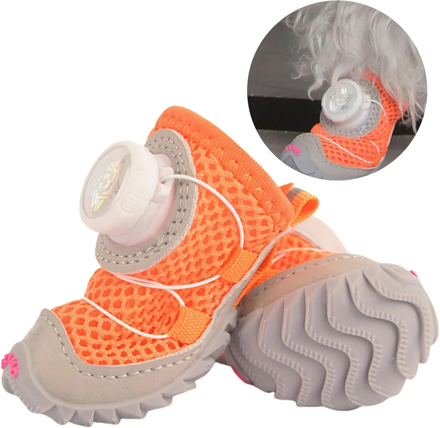 2pack Small Dog Shoes with Soft Soles Comfortable Protective Dog Footwear for Small Media Large Pet