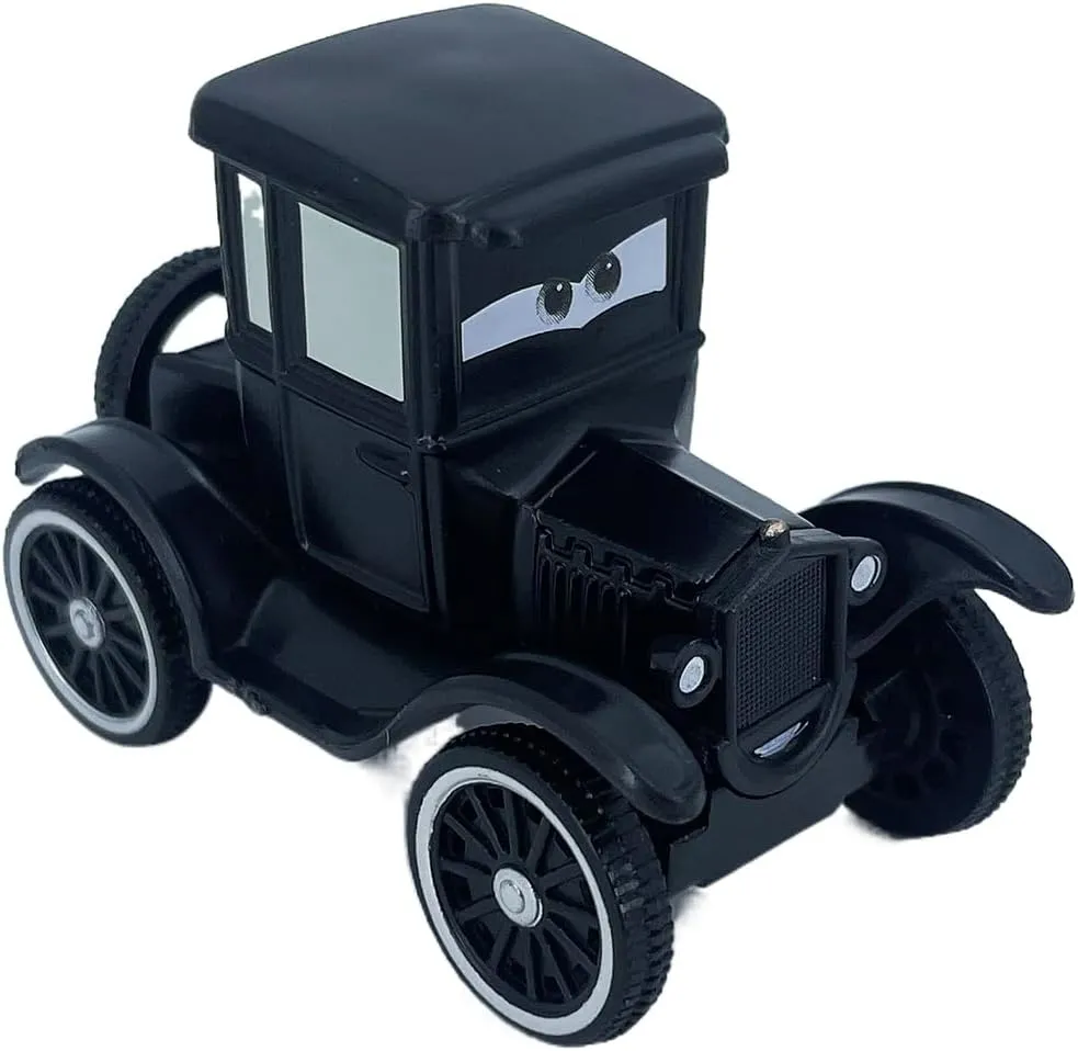 2PCS Portable Small Toy Car 1:55 Diecast Model Metal Body Racers for Preschool Kids 3  Year Boy Gift (Red Black)