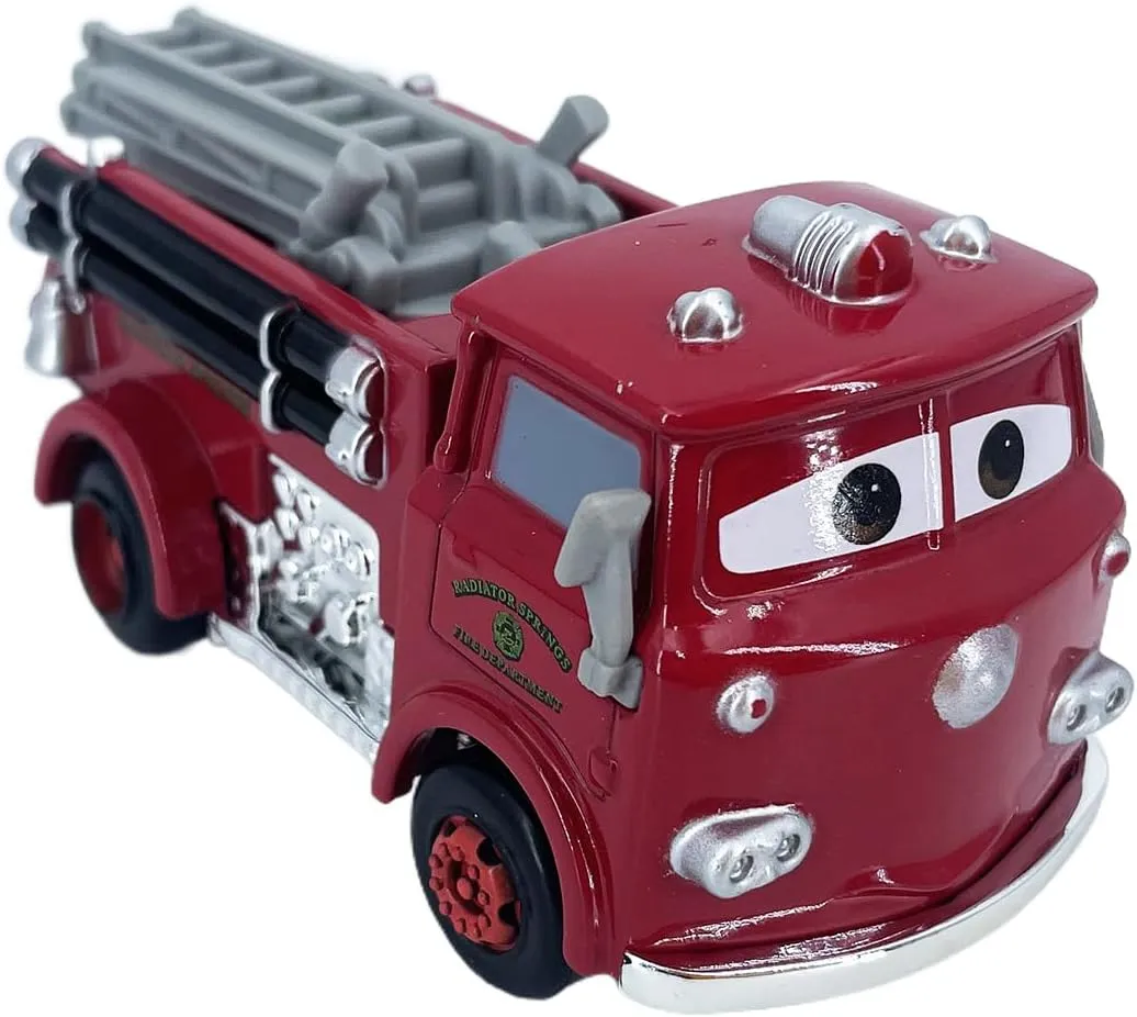 2PCS Portable Small Toy Car 1:55 Diecast Model Metal Body Racers for Preschool Kids 3  Year Boy Gift (Red Black)