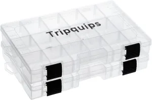 3600 Tackle Trays, Plastic Storage Organizer Box with Removable Dividers - Tackle Boxes - Fishing Tackle Storage - 3700 Tackle Trays - 2 Packs/4 Packs Box Organizer