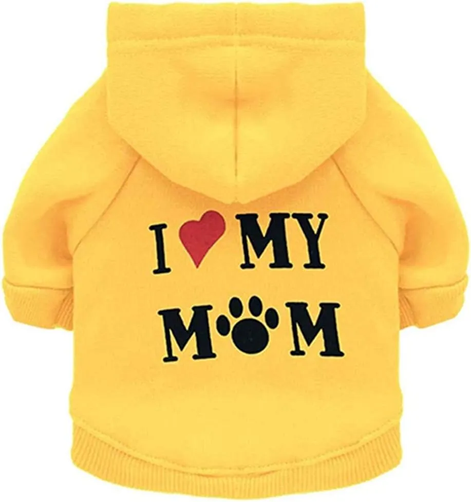 3Pcs Dog Hoodie for Small Dogs Outfits Sweatshirts Boy Puppy Clothes Tiny Yorkie Jacket Cats Extra Small Poodle Sweater S