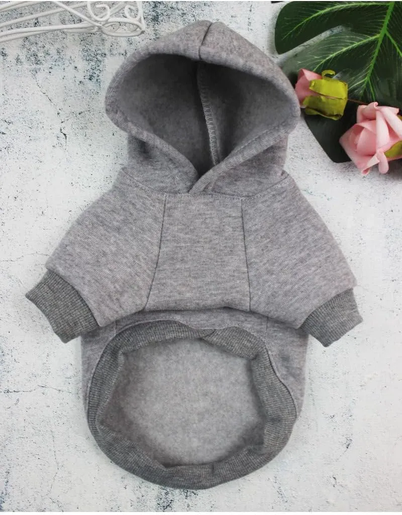 3Pcs Dog Hoodie for Small Dogs Outfits Sweatshirts Boy Puppy Clothes Tiny Yorkie Jacket Cats Extra Small Poodle Sweater S