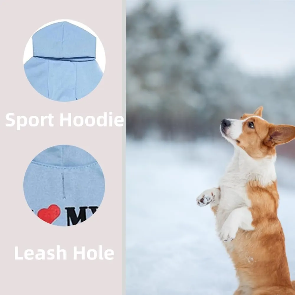 3Pcs Dog Hoodie for Small Dogs Outfits Sweatshirts Boy Puppy Clothes Tiny Yorkie Jacket Cats Extra Small Poodle Sweater S