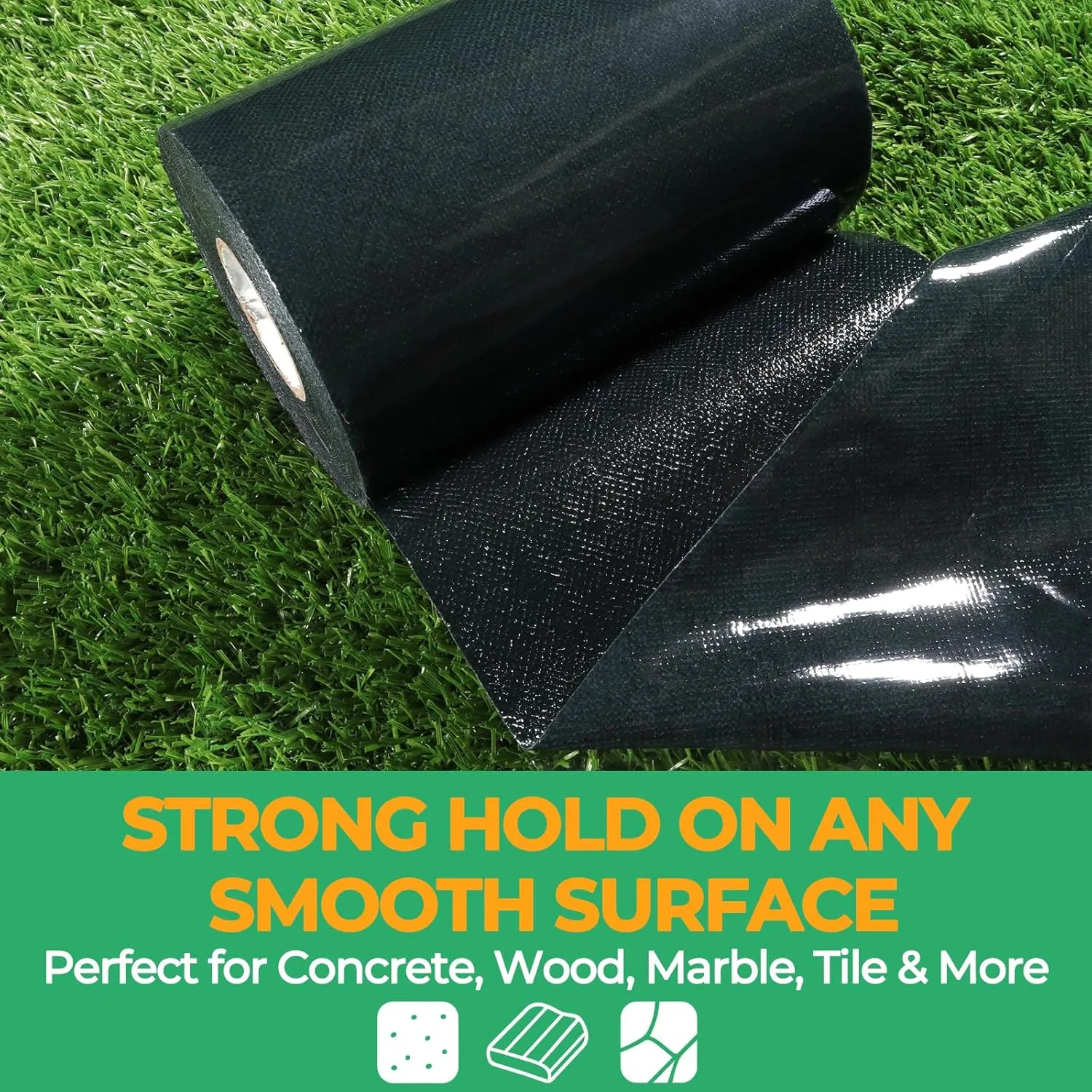 4 Inch Double Sided Turf Tape for Artificial Grass with Self-Adhesive 2X Strength 500g, Double Sided Artificial Grass Tape for Patios Decks Indoor Floors 4" × 33ft (10.5cm × 10m)