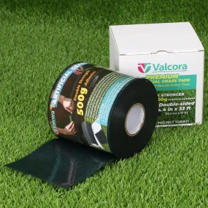 4 Inch Double Sided Turf Tape for Artificial Grass with Self-Adhesive 2X Strength 500g, Double Sided Artificial Grass Tape for Patios Decks Indoor Floors 4" × 33ft (10.5cm × 10m)