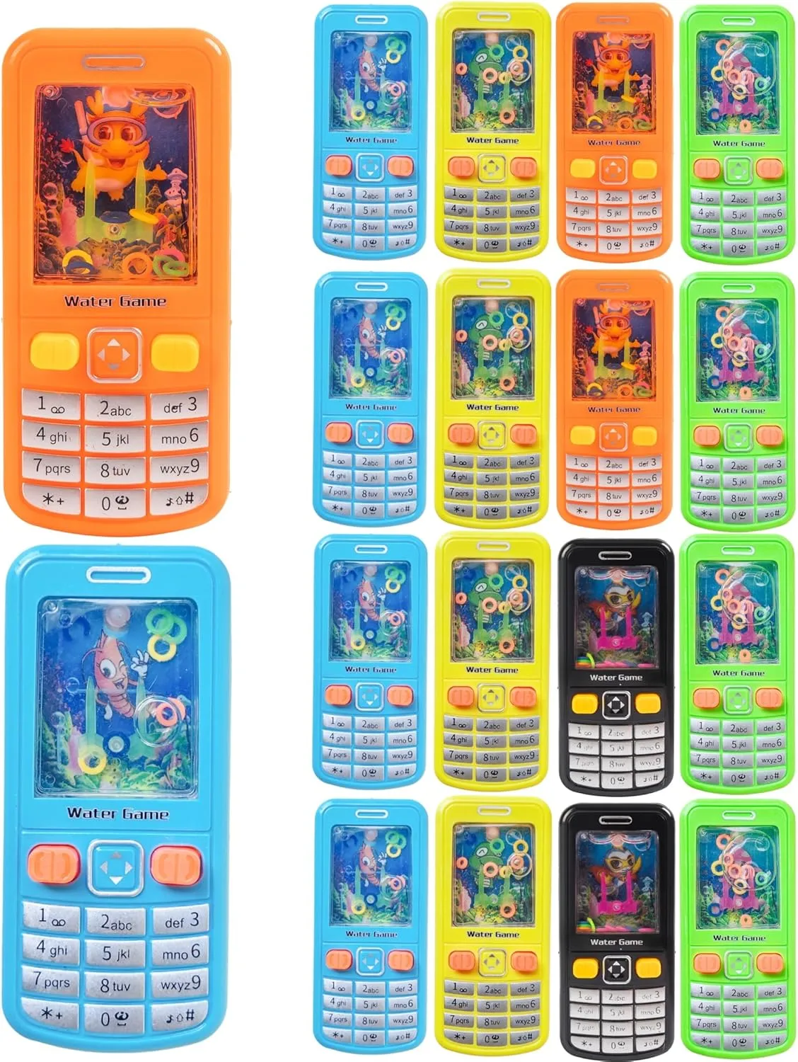42 Pack Waterfuls Handheld Water Ring Toss Games- 90s Nostalgia Toys,Handheld Bubble Game,Small Toys,Mini Games,Pocket Games for Kids Birthday Party Favors/Gifts/Prizes (42)