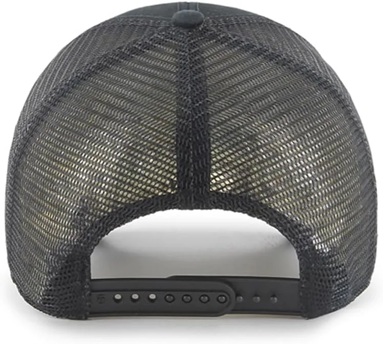 47 Brand MLB Unisex Black Team Logo Flagship MVP Mesh Trucker Adjustable Snapback Baseball Cap Adult One Size Fits All