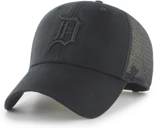 47 Brand MLB Unisex Black Team Logo Flagship MVP Mesh Trucker Adjustable Snapback Baseball Cap Adult One Size Fits All