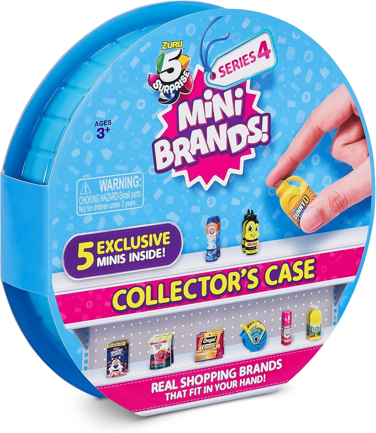 5 Surprise Mini Brands Collector's Kit by ZURU - Kids Toy, Great Includes Real Miniature Collectibles, 3 Mystery Capsules   1 Case, (Amazon Exclusive)