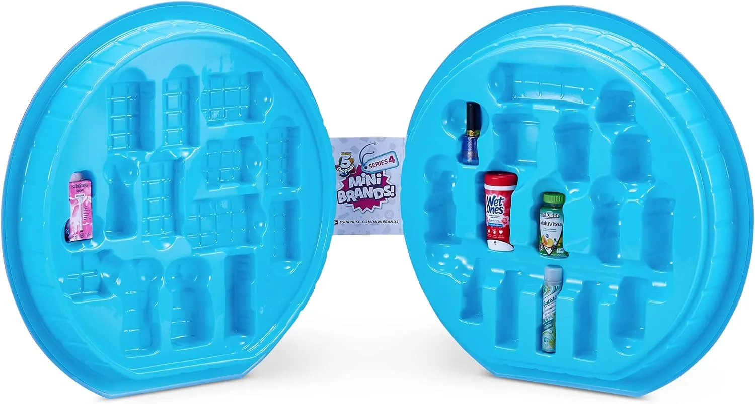 5 Surprise Mini Brands Collector's Kit by ZURU - Kids Toy, Great Includes Real Miniature Collectibles, 3 Mystery Capsules   1 Case, (Amazon Exclusive)