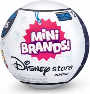 5 Surprise Mini Brands Disney Store Exclusive Series 1 Capsule Collectibles (3 Capsules)