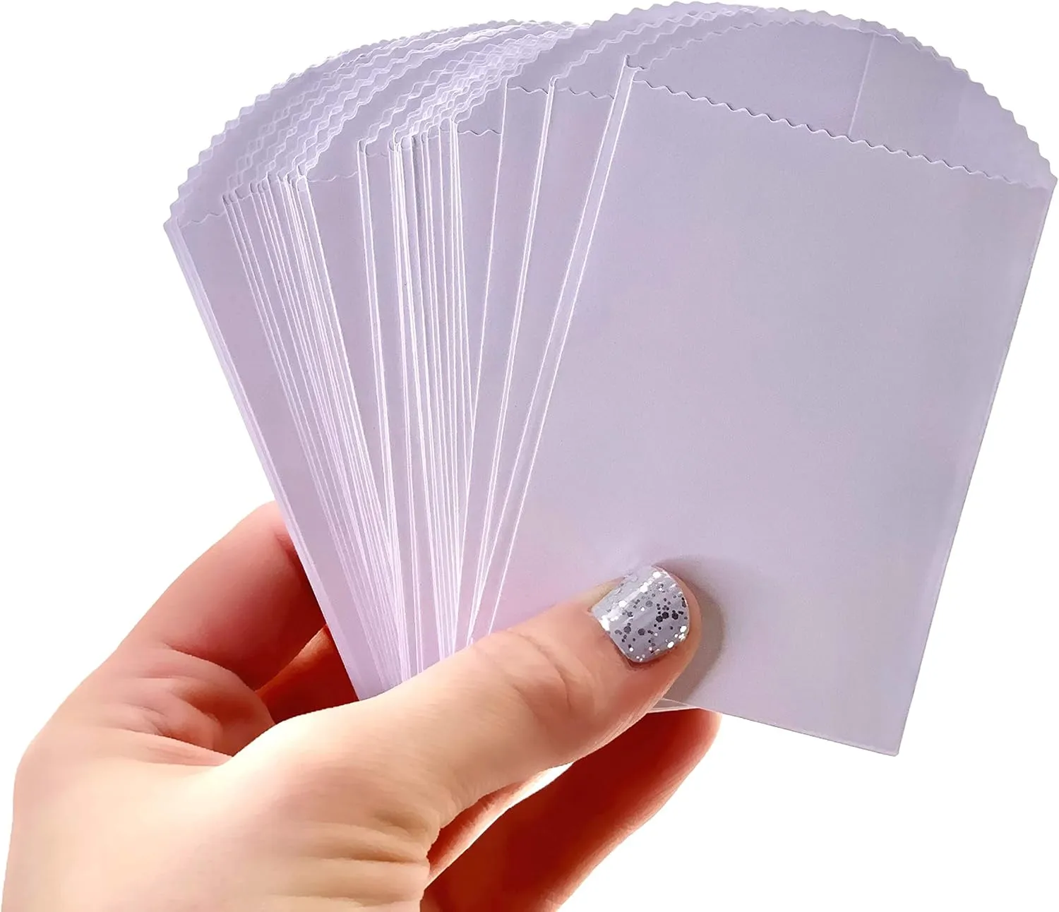50 Mini White Paper Bags - 4" x 2.5" DIY Craft Supplies Cutlery Bag Party Favor