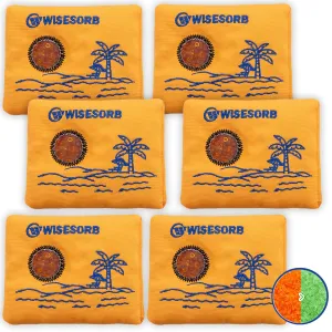50g x 6 Packs Rechargeable Desiccant Packs, Orange Indicating Silica Gel Packets, Moisture Absorber for Storage, Seeds, 3D Filaments, Electronics, Safes, Luggage - Reusable Dehumidifier Bags