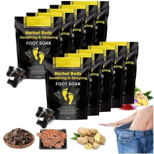 50Pcs Herbal Detox Cleansing Foot Soak Beads, Herbal Detox and Shaping Foot Soak Beads Body Detox Foot Soak Natural Herbal Foot Massage Beads, Relaxing and Soothing Experience for Men and Women