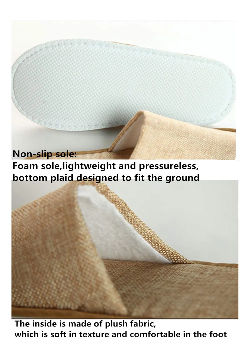6 Pair of Spa Slippers,Linen Casual Slippers, Closed Toe Spa Slippers for Men and Women,Non-Slip Slippers for Hotel, Home, Guest Use (3 pairs yellow   3 pairs gray)