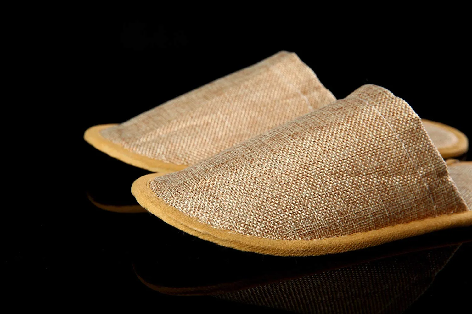 6 Pair of Spa Slippers,Linen Casual Slippers, Closed Toe Spa Slippers for Men and Women,Non-Slip Slippers for Hotel, Home, Guest Use (3 pairs yellow   3 pairs gray)