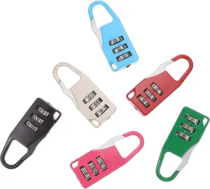 6Pcs Password Lock Combination Padlocks for School Bags Suitcases Travel Gear Lightweight Army