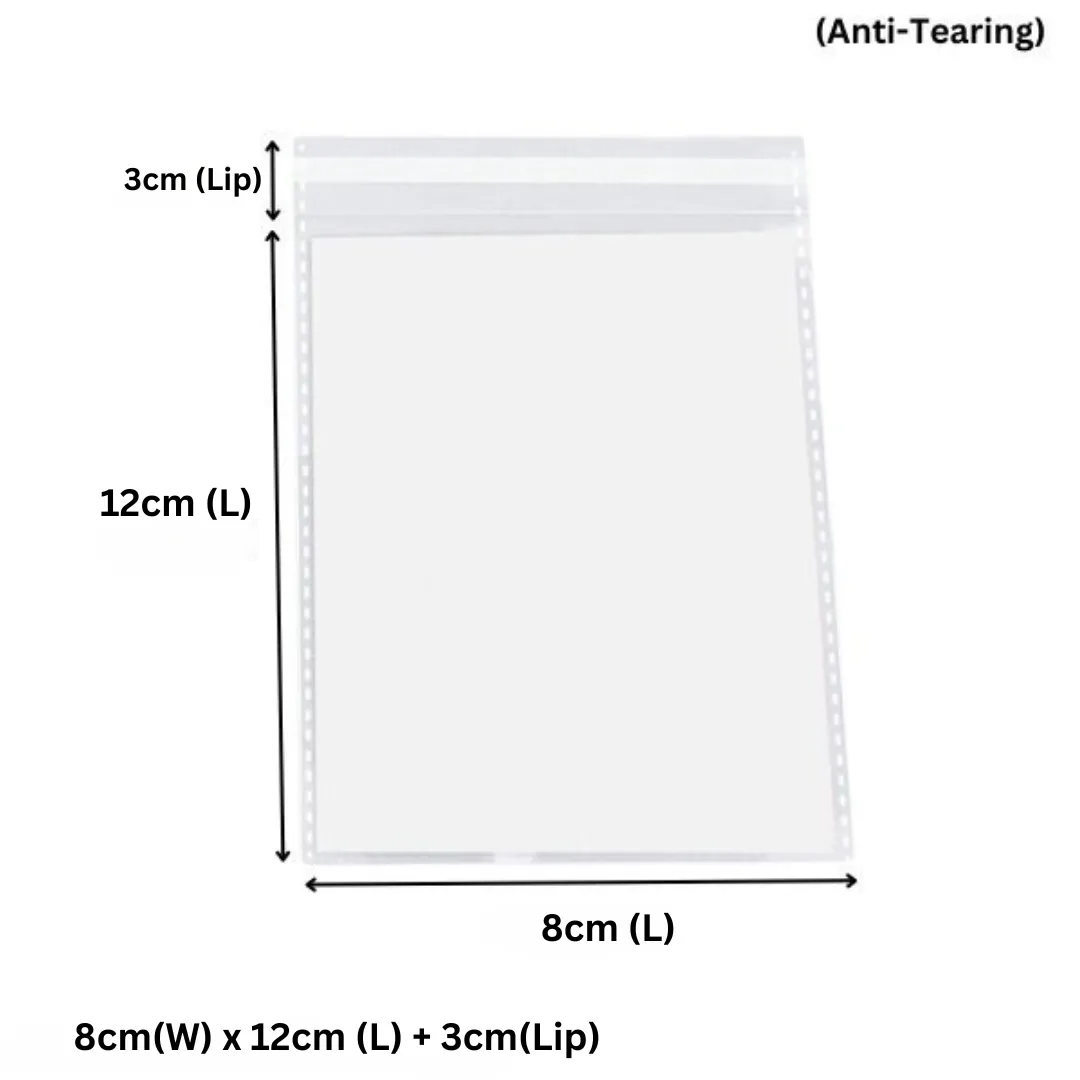 80 x 120mm   30mm Opp Cellophane Resealable Plastic Bags- Get The Best Clear Plastic Poly Bags