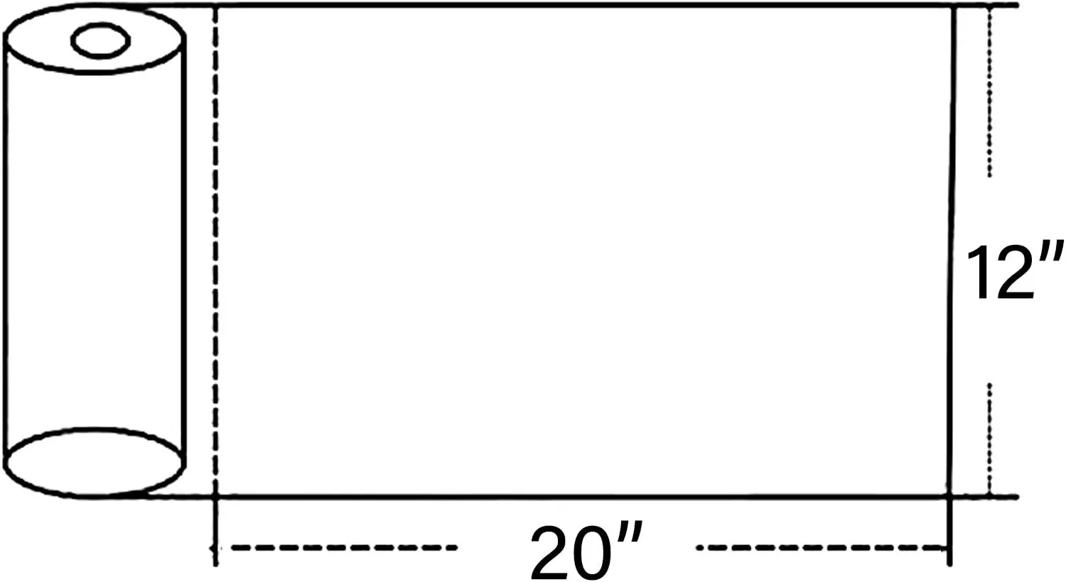 9527 Product 12" x 20" Clear Plastic Produce Bag Food Storage bag on a Roll,350 bags one Roll