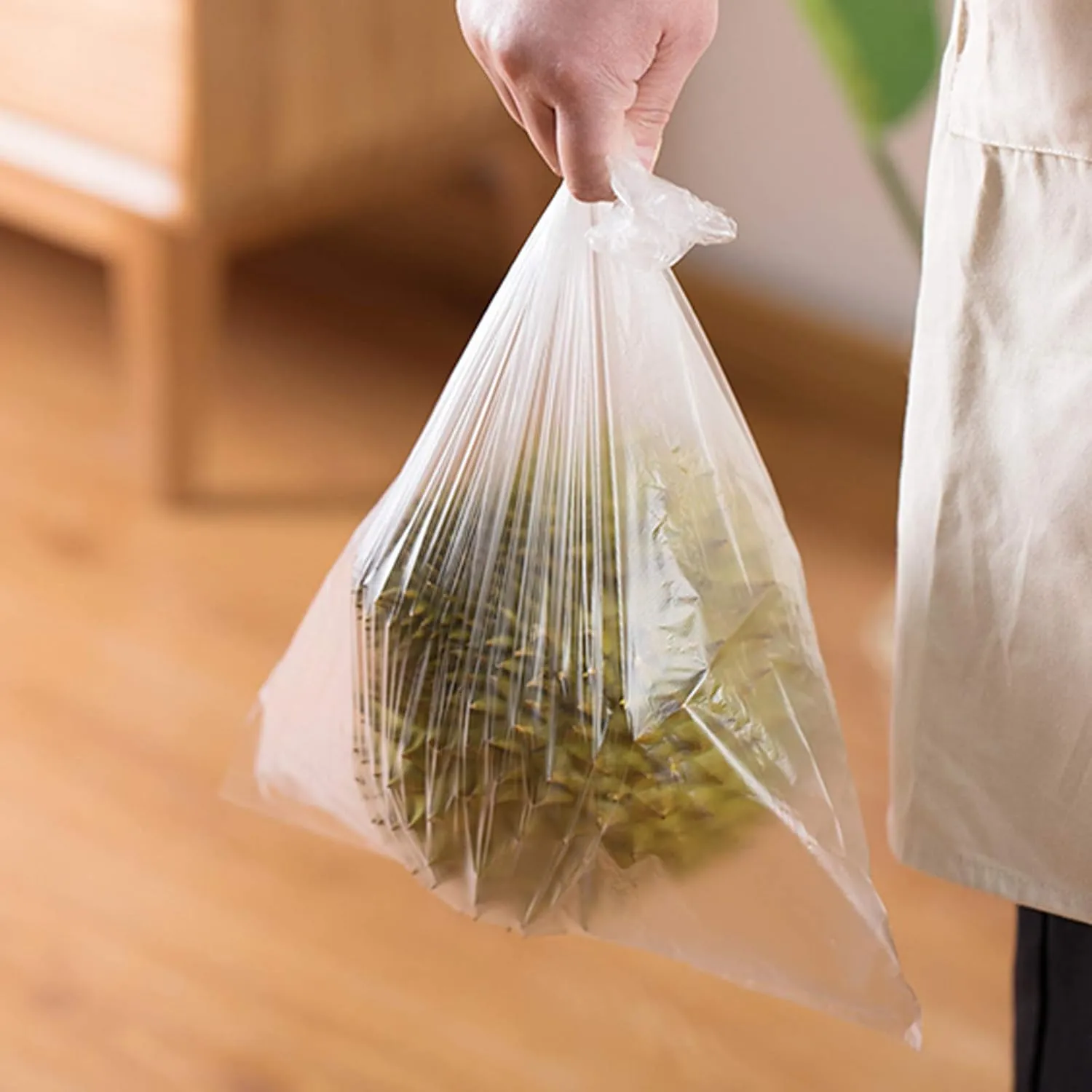 9527 Product 12" x 20" Clear Plastic Produce Bag Food Storage bag on a Roll,350 bags one Roll