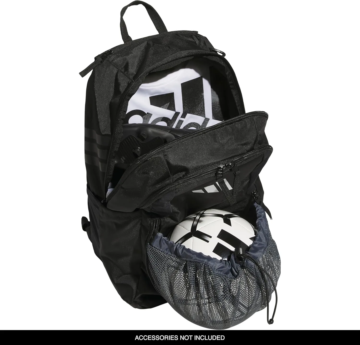 adidas Stadium Team Sports Backpack for Men and Women (36l) Durable Athletic Laptop Bag, Black/4.0, One Size