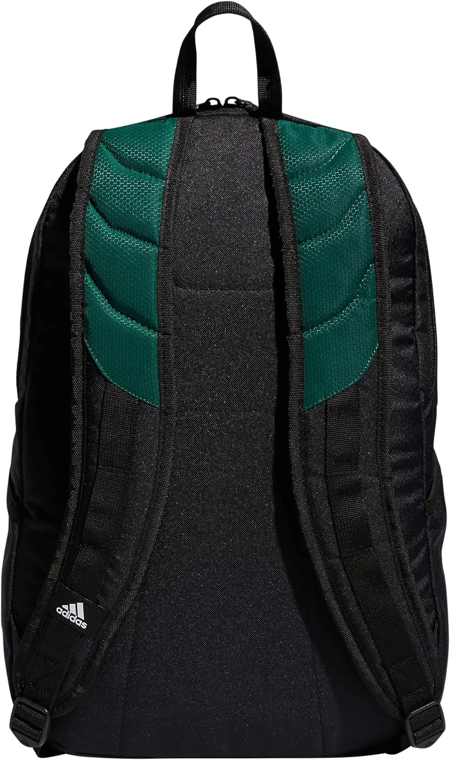adidas Stadium Team Sports Backpack for Men and Women (36l) Durable Athletic Laptop Bag, Dark Green/3.0, One Size