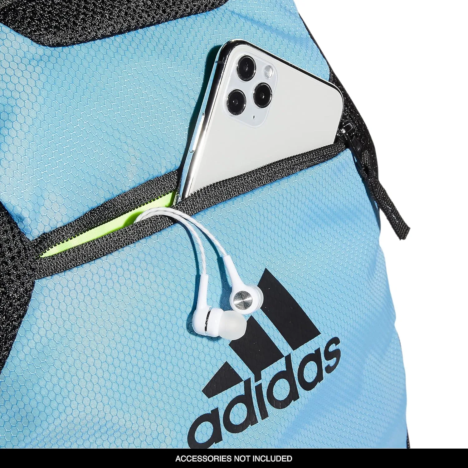 adidas Stadium Team Sports Backpack for Men and Women (36l) Durable Athletic Laptop Bag, Light Blue/3.0, One Size
