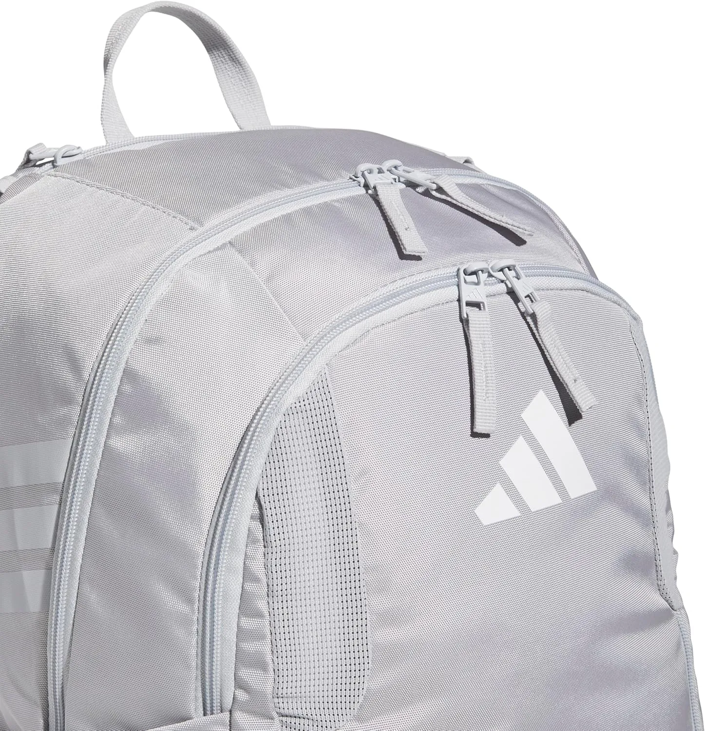 adidas Stadium Team Sports Backpack for Men and Women (36l) Durable Athletic Laptop Bag, Light Grey/4.0, One Size