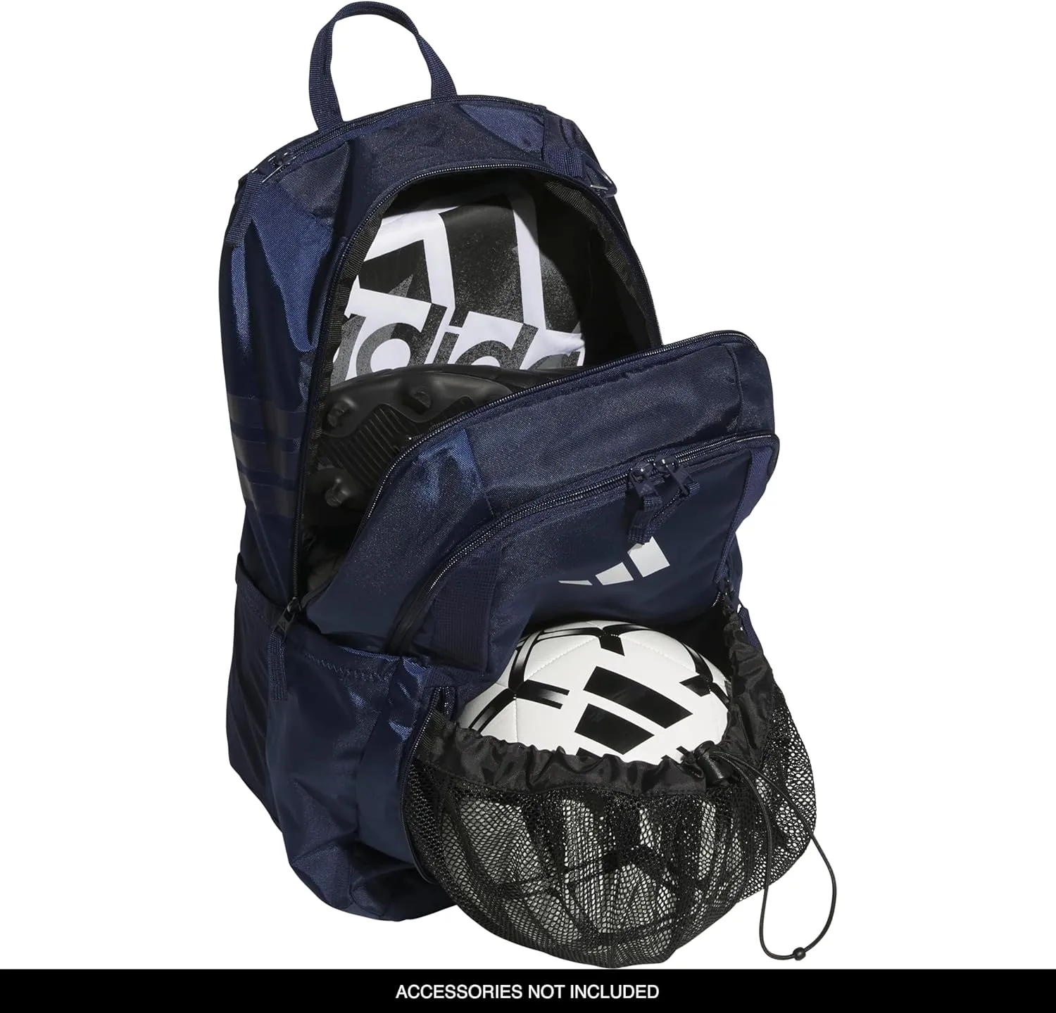 adidas Stadium Team Sports Backpack for Men and Women (36l) Durable Athletic Laptop Bag, Navy Blue 2/4.0, One Size