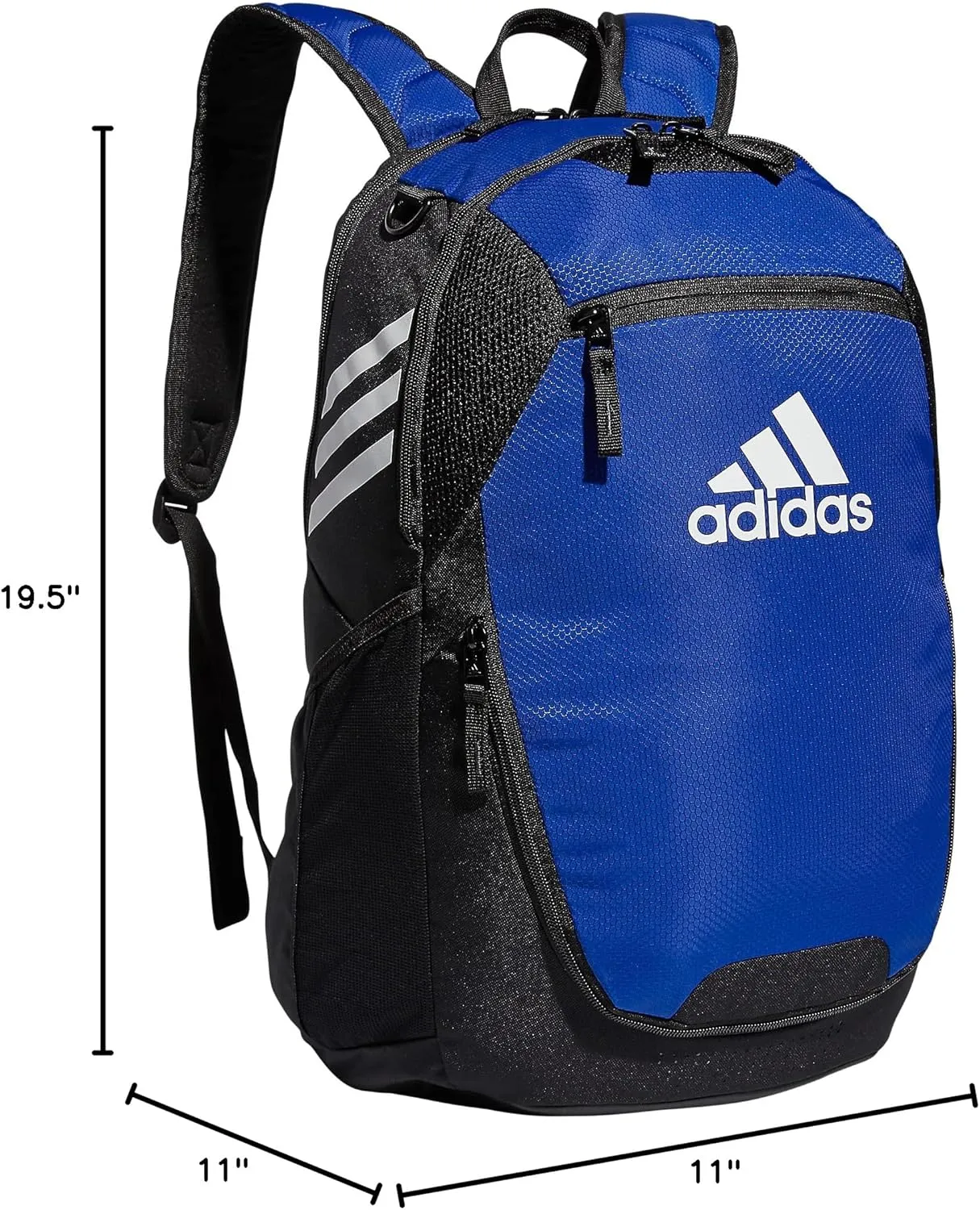 adidas Stadium Team Sports Backpack for Men and Women (36l) Durable Athletic Laptop Bag, Royal Blue/3.0, One Size