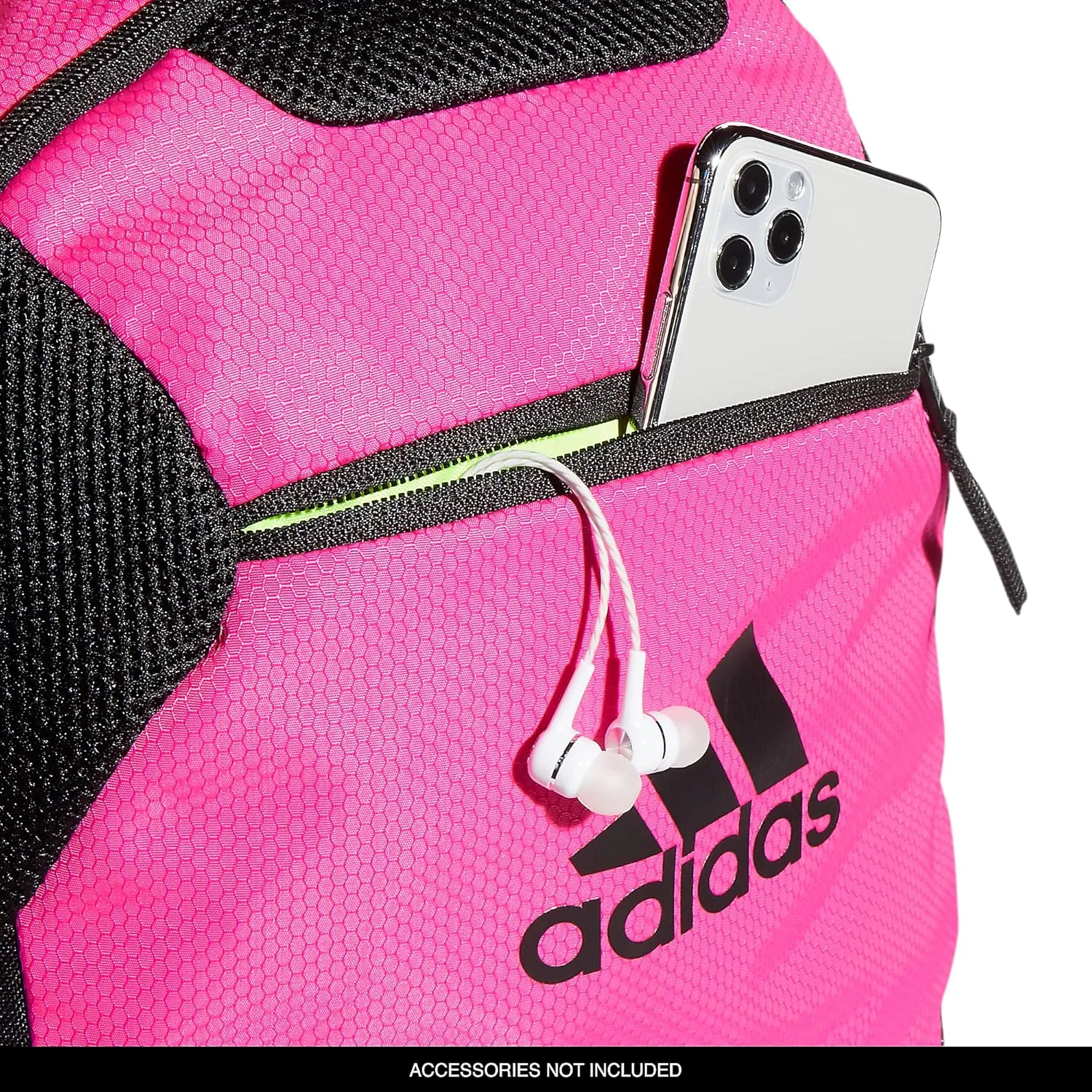 adidas Stadium Team Sports Backpack for Men and Women (36l) Durable Athletic Laptop Bag, Shock Pink/3.0, One Size