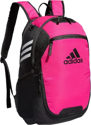adidas Stadium Team Sports Backpack for Men and Women (36l) Durable Athletic Laptop Bag, Shock Pink/3.0, One Size