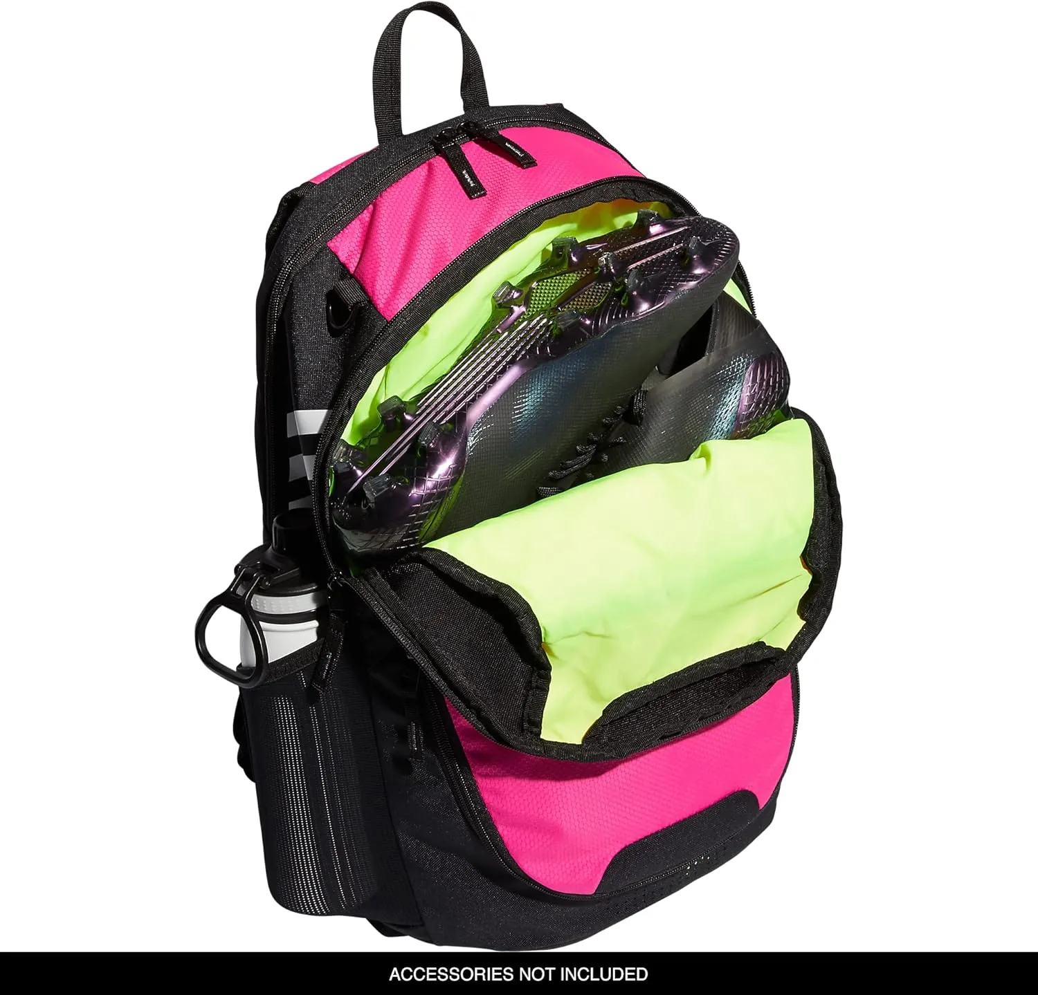 adidas Stadium Team Sports Backpack for Men and Women (36l) Durable Athletic Laptop Bag, Shock Pink/3.0, One Size