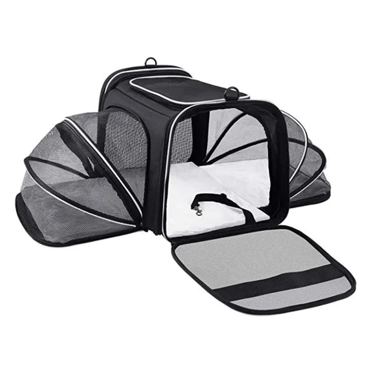 Airline Approved Expandable Soft Dog Carrier for Cats and Small Dogs