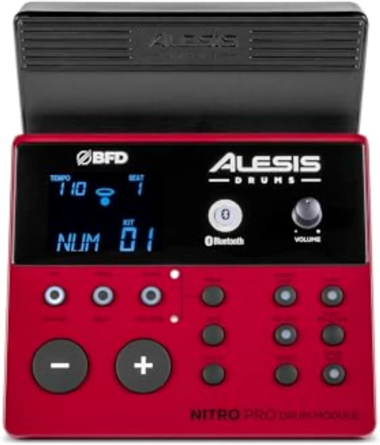 Alesis Nitro Pro Electric Drum Set with Dual Zone Quiet Mesh Pads, 500  Authentic BFD Sounds, Bluetooth, Drumeo, USB MIDI, Double Kick compatible